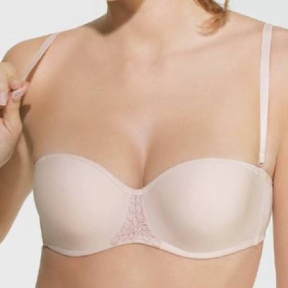 Wacoal Beige Convertable Supportive Underwire Strapless Bra NWT 36B style 85414